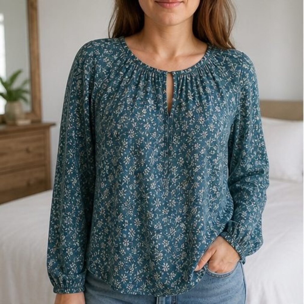 Navy Tunic Blouse